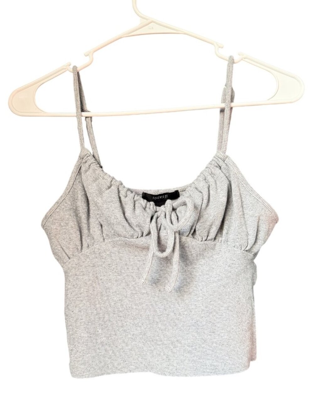 forever 21 cinched cropped tank